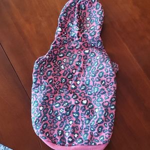 Pink and Blue Glittery Dog Hoodie